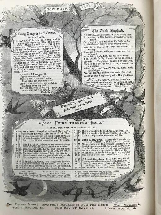 1887年 家庭箴言杂志 约百幅插图 漆布精装16开 商品图8