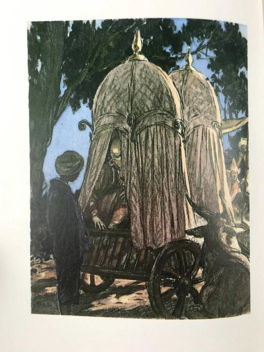 吉卜林《基姆》 12幅彩色插图 精装18开带书匣 商品图7