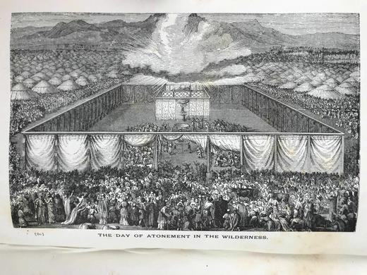 1892年 家庭圈圣典读物 约57幅版画插图 漆布精装大32开 商品图10