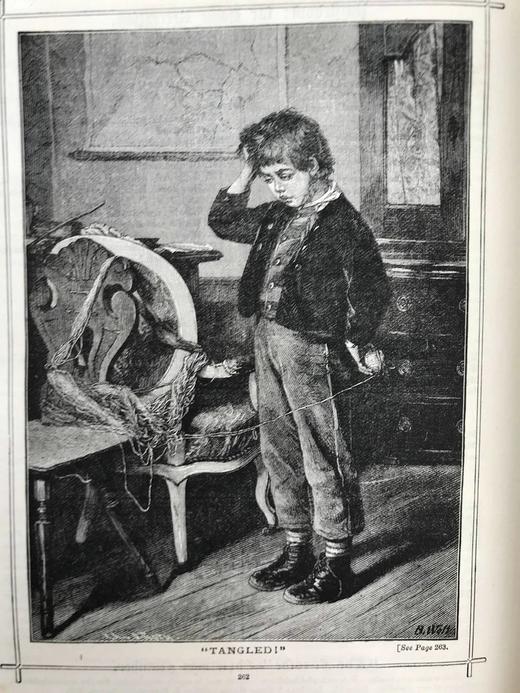 1887年 家庭箴言杂志 约百幅插图 漆布精装16开 商品图9