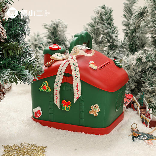 【圣诞礼物】新款圣诞节存钱罐 圣诞儿童收纳盒储蓄罐平安夜苹果盒 商品图2