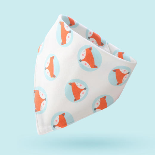 「5条装！数款组合」婴幼儿三角口水巾棉印花宝宝围嘴吃饭防漏围兜可爱卡通组合寝居用品 商品图1