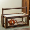 展示收纳盒 胡桃木柜茶具收纳陈列柜透明玻璃家用手提盒 商品缩略图9