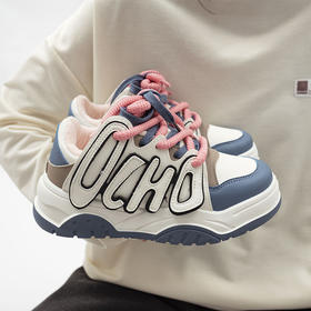 「四款配色！加绒款」加绒板鞋2023秋冬新款网红运动棉鞋休闲学生保暖厚底女鞋