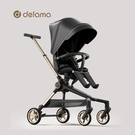 Delama德拉玛Q2 妈妈怀抱系列遛娃神器高景观可坐可躺可折叠溜娃推车婴儿车0-6岁