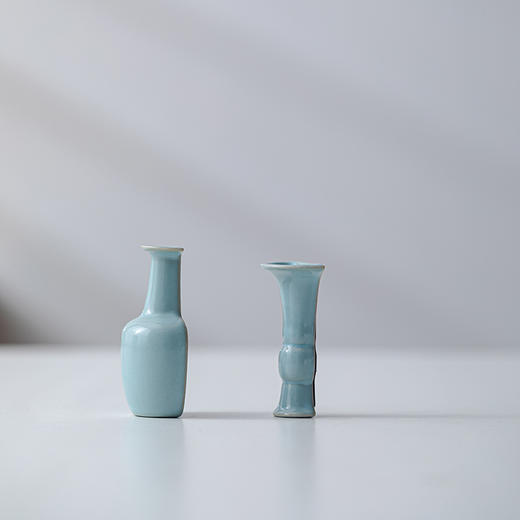 【48小时发货】汝山明国潮冰箱贴微景壁瓶系列汝瓷（非树脂）小花瓶磁力冰箱贴汝瓷文创纪念品 商品图12