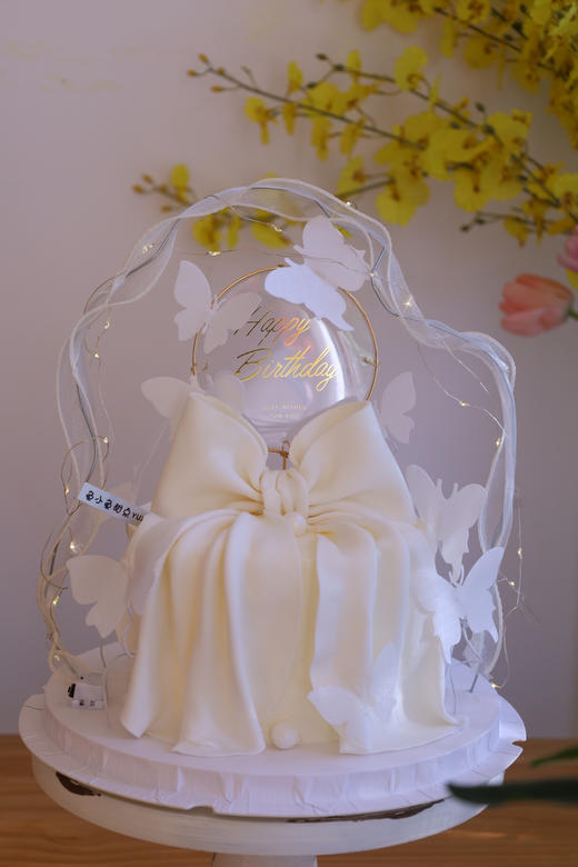 白色仙女丝带蝴蝶结 商品图5