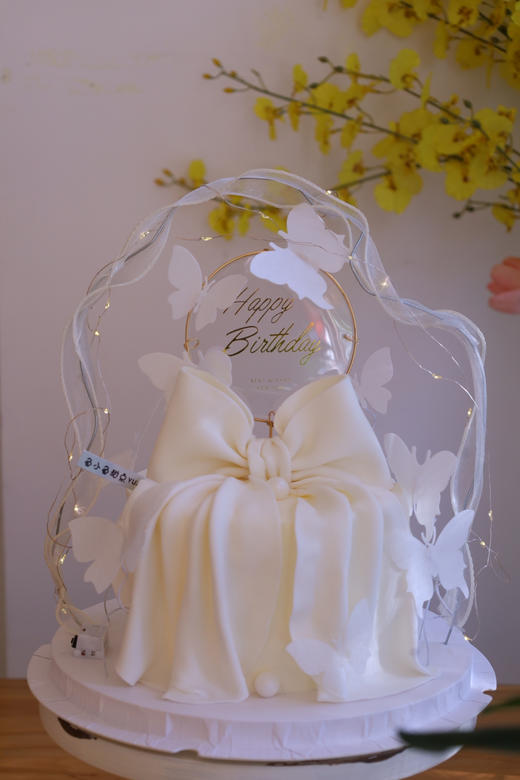 白色仙女丝带蝴蝶结 商品图3