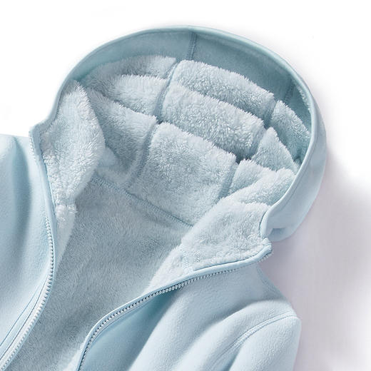 百媚笙 双面穿连帽珊瑚绒抓绒衣摇粒绒外套92060 商品图2