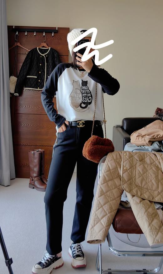 法棍加绒土耳其秋冬牛仔裤高士线弹力厚 商品图4