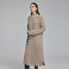 NG680斯尔丽2023秋冬新款半高领宽松口袋提花宽松显瘦显高针织连衣裙 商品缩略图2