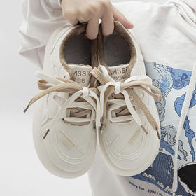 「加绒款！皮面软底」小白鞋女2023秋冬新款厚底二棉鞋休闲运动保暖板鞋子