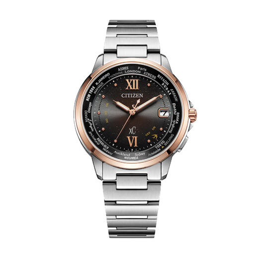 CITIZEN/西铁城xC系列间樱花粉飞燕表盘电波情侣男表CB1020-89W 商品图2