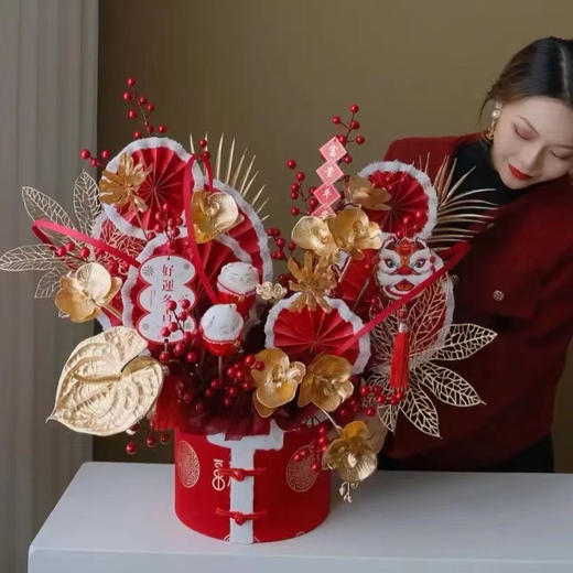 【年宵装饰】装饰带/造型纸带/仿竹片空气飘带插花装饰（25码长） 商品图4