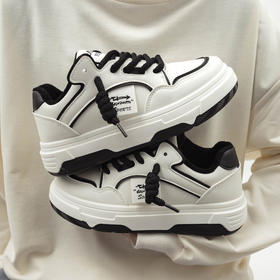 「两款配色！加绒款」运动休闲加绒小白鞋女学生2023秋冬保暖ins潮厚底板鞋女