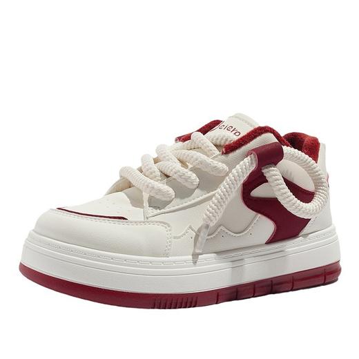 「两款配色！加绒款」秋冬季加绒板鞋2023新款小白鞋保暖休闲二棉鞋冬运动厚底鞋子 商品图4