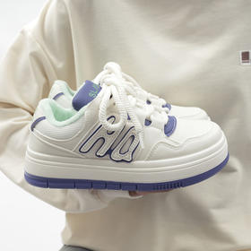 「两款配色！韩版加绒小白鞋」ins风女多巴胺女鞋 秋冬新厚底小众设计运动休闲板鞋