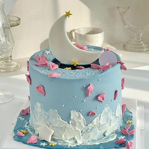 【水中月】-生日蛋糕/裱花蛋糕 商品图1