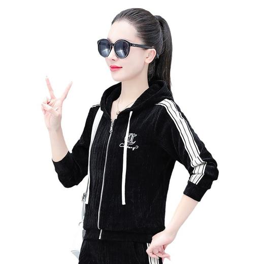 休闲套装雪尼尔新款，秋冬季长袖连帽卫衣减龄两件套TR-THF9966 商品图4