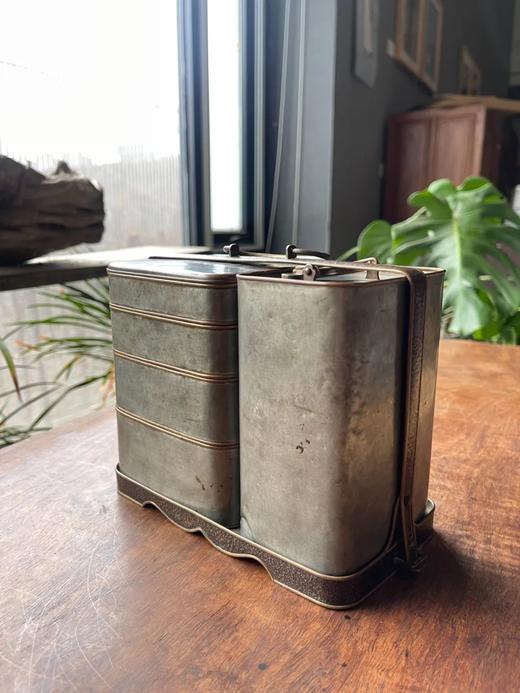 鎏银髹红漆多层餐饮携带盒，顺丰包邮 商品图2