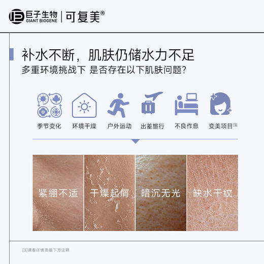 可复美 透明质酸钠藻萃盈润保湿次抛精华液 1.5ml*5支/30支 商品图3