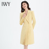 IWY/秋冬款长袖西装连衣裙女气质百褶显瘦上镜播音艺考裙设计感工Q13306 商品缩略图2