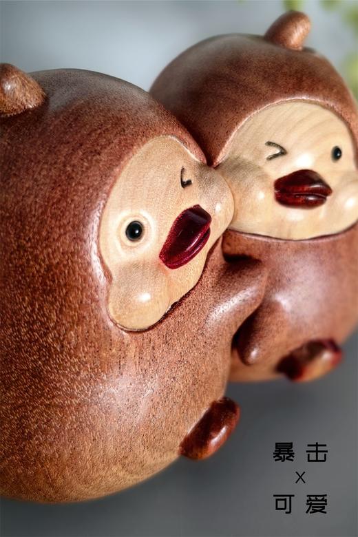 永不分离鸭(抱抱梨)°书挡摆件 商品图2