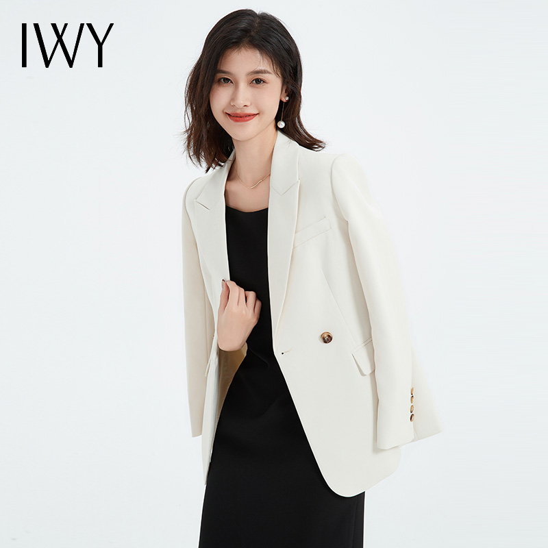 IWY/气质休闲西装外套女时尚百搭职业裙装干练职场工作服C13310+Q13317