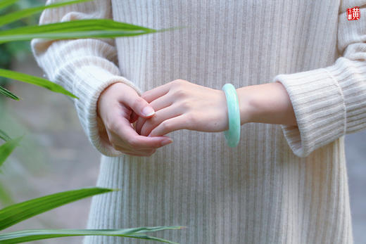 天然翡翠手镯 圈口：58mm 证书编号： YD23021900667 商品图3
