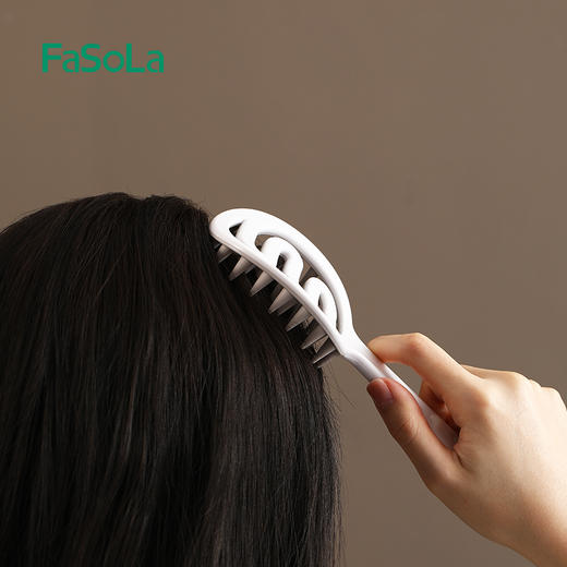 FaSoLa洗头梳头皮清洁神器洗发专用梳头部止痒抓头器按摩梳洗头刷子 商品图6