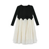 littletime童装秋季赫本小黑裙女连衣裙气质长袖公主裙洋气 商品缩略图4