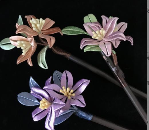 桃花多色°古风缠花发簪（款式随机） 商品图8