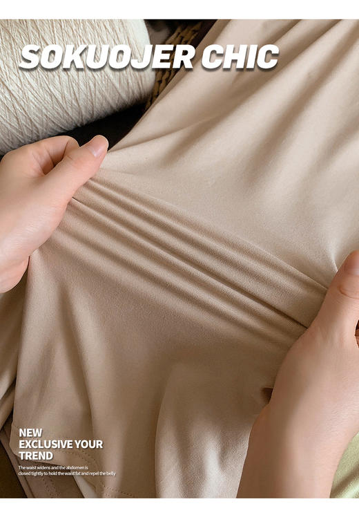 【25年新品，拍一发三】美拉德软磨毛半高领打底衣 七色可选 舒适保暖 秋冬打底 时尚显瘦百搭 均码80-140斤可穿 商品图3