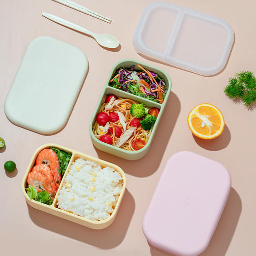 OTB铂金硅胶冰激凌分格饭盒 商品图8