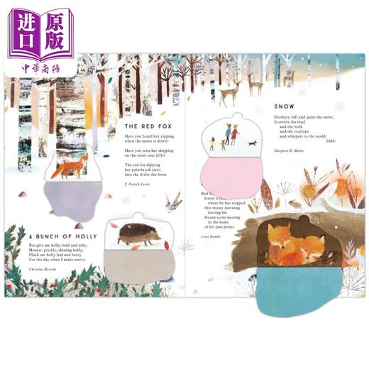 预售 【中商原版】A Lift-the-Flap Advent Calendar Full of Christmas Poems 圣诞诗歌翻翻书 英文原版 儿童绘本纸板书精装图画书 商品图3