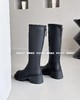 新品女士方根加绒百搭显高瘦腿高靴798B35508（W） 商品缩略图1