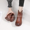 新品女士单层牛皮软底软面女矮靴803B35516（W） 商品缩略图1