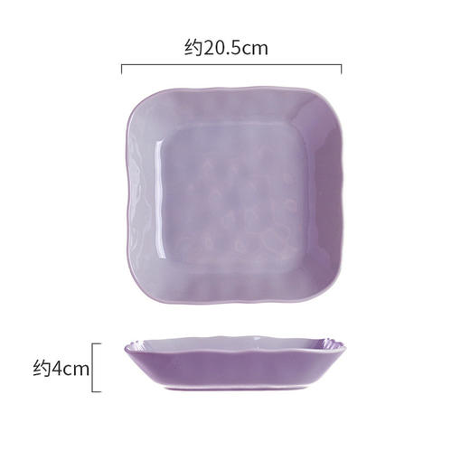 【用上镜餐具！做美味料理】轻奢ins奶油风陶瓷餐具陶瓷家用，乔迁饭菜碗盘碟子组合高颜值汤碗，高温健康瓷、清新马卡龙、手感细腻有质感、底部磨砂防滑 商品图12