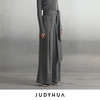 JUDYHUA 系带皱褶设计款直筒裤 商品缩略图1