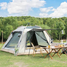 徽羚羊 云海流沙金四角3-4人涂银帐篷 2.1*2.1m（大号）HLY-ZP-22040