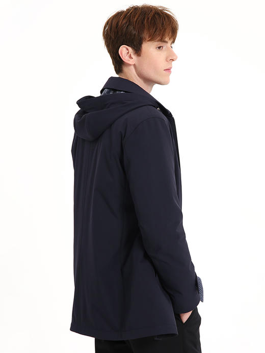 callisto藏青鹅绒填充连帽翻领羽绒服 FSFED025C 商品图2