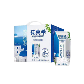 伊利安慕希巴士杀菌酸奶原味205g*12盒