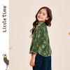 littletime女童国风丝绒T恤打底衫2023春秋新款竹子洋气儿童上衣 商品缩略图3