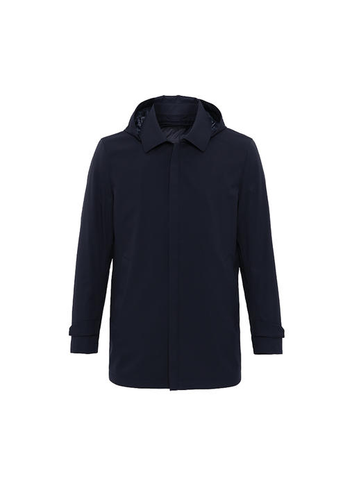 callisto藏青鹅绒填充连帽翻领羽绒服 FSFED025C 商品图3