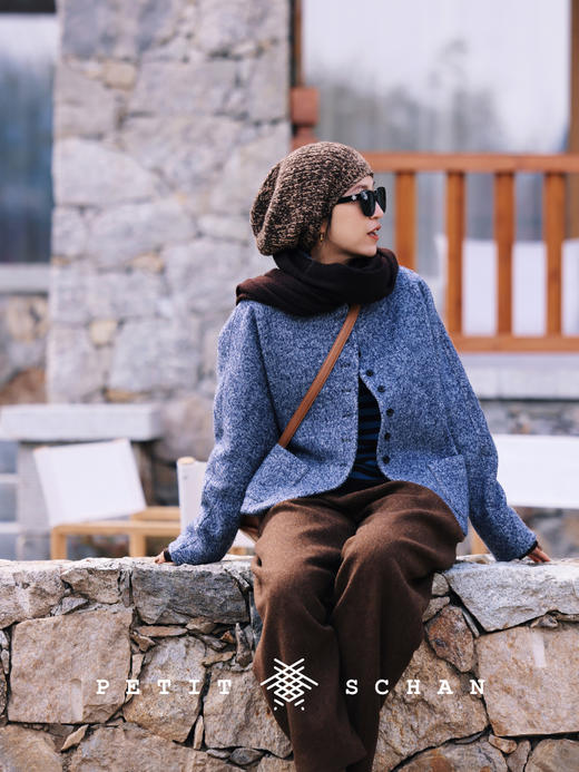 PETIT SCHAN小闪 #056 nursery rhyme 摇到外婆桥 骆驼绒牦牛绒混纺手工编织针织帽冷帽 商品图10