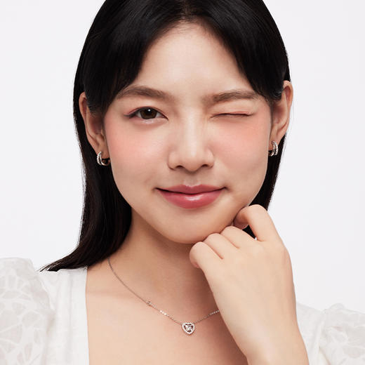 KADER卡蒂罗 几何双环耳钉 女925银耳饰小众设计感2023新款爆款闺蜜礼物 商品图1