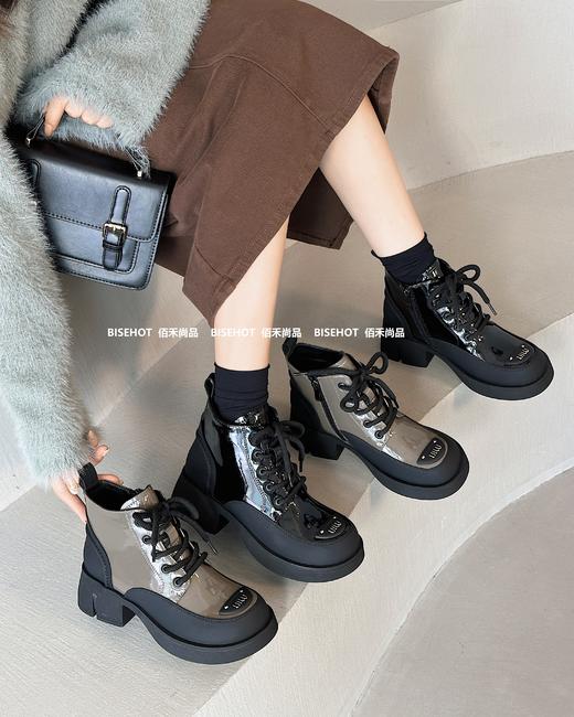 新品女士拼色百搭时尚女式加绒772B35522（W） 商品图2