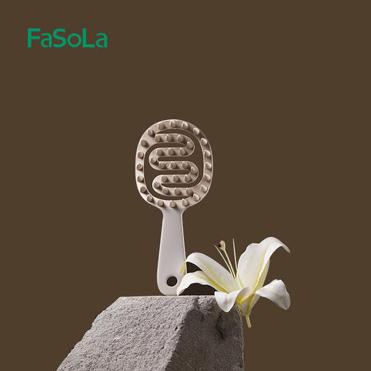 FaSoLa洗头梳头皮清洁神器洗发专用梳头部止痒抓头器按摩梳洗头刷子 商品图5