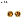 ZEGL法式复古虎眼石耳环女小众设计感高级耳钉925银针秋冬耳饰品 商品缩略图1