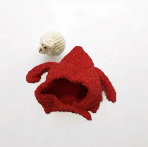 婴儿帽子秋冬韩版婴幼儿兔子耳朵毛绒绒保暖护耳帽宝宝帽子秋冬 商品图9